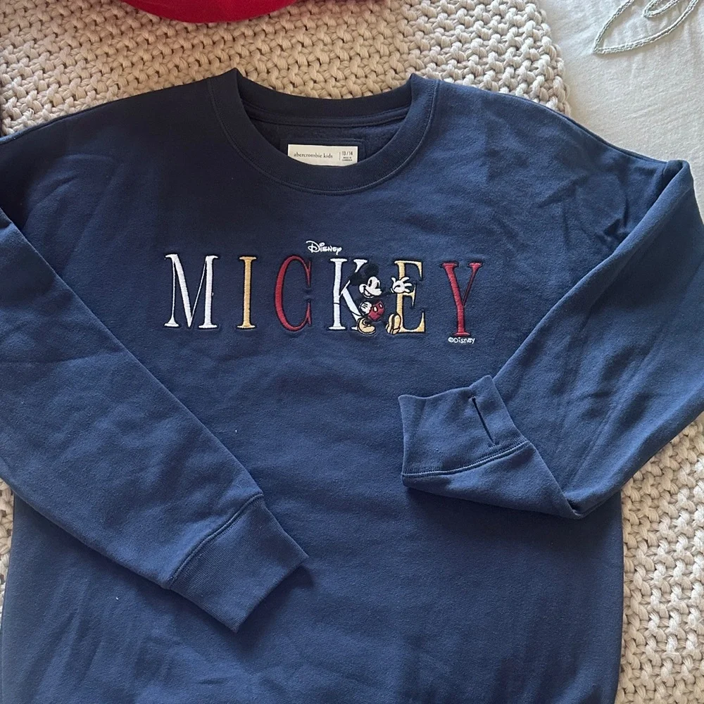 Abercrombie Kids Navy Mickey Sweatshirt - Picture 1 of 1